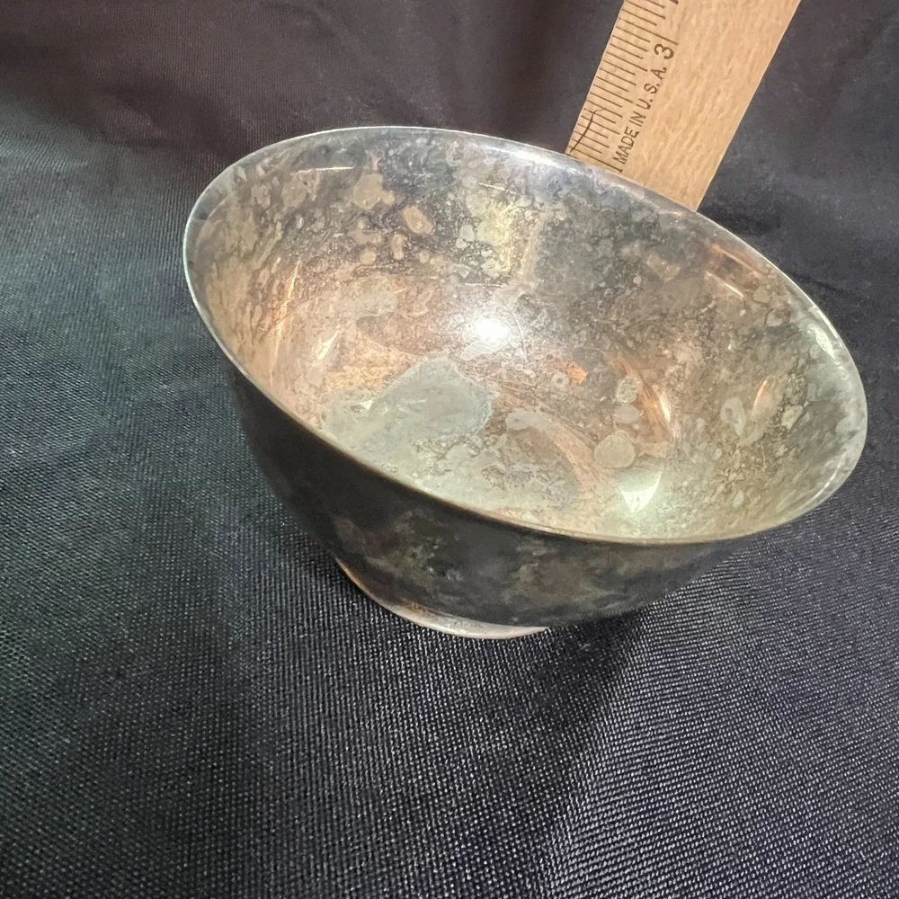 Vintage WM. A. Rogers Paul Revere Reproduction Silverplate Bowl 4″‎ Colonial